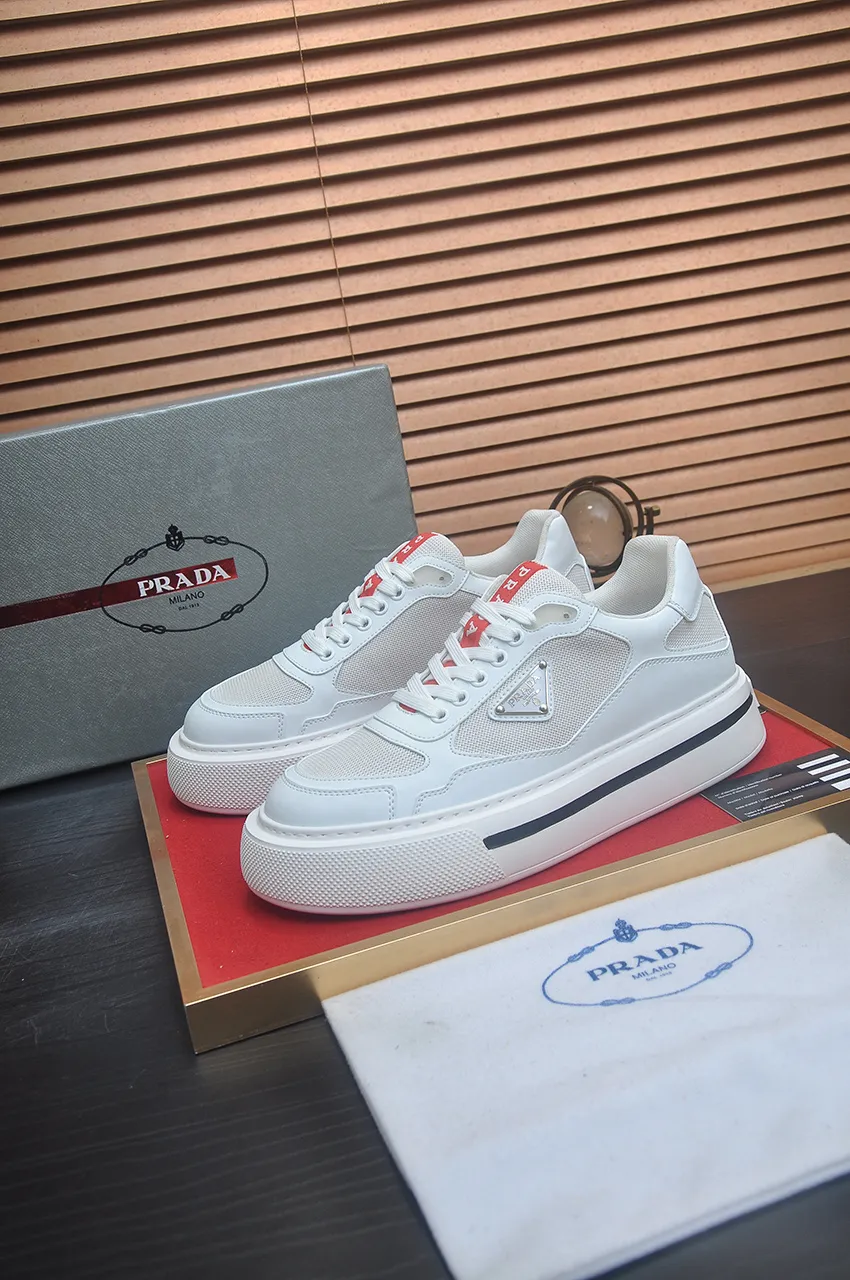 Men's shoes 💰580💶【PRADA】Top original, new season, high quality original goods, top imported calfskin with original imported glue, imported cowhide inside with original cowhide feet, original outsole! Quality guaranteed! Code 38-45 (45 customized)